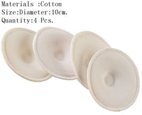 4/6/10/12PCS Washable Breathable Absorbency Breast Pads