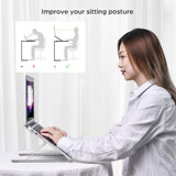 Universal Aluminum Alloy Foldable Portable Laptop Stand With Adjustable Thermal