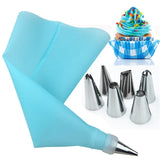 8Pcs/Set Silicone Icing Piping Cream Pastry Bag