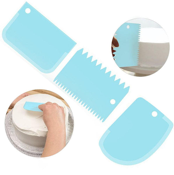 3Pcs/lot Cake Scraper Edge Decorating