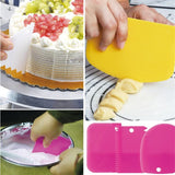 3Pcs/lot Cake Scraper Edge Decorating